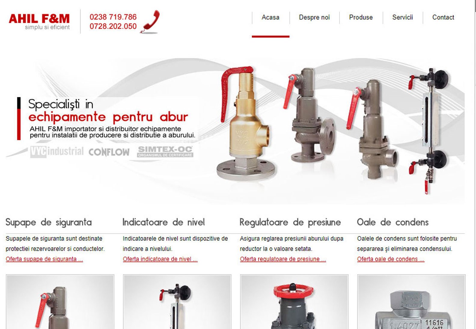 PRODUCȚIE INDUSTRIALĂ - Website corporate + prezentare servicii + optimizare SEO tehnic.