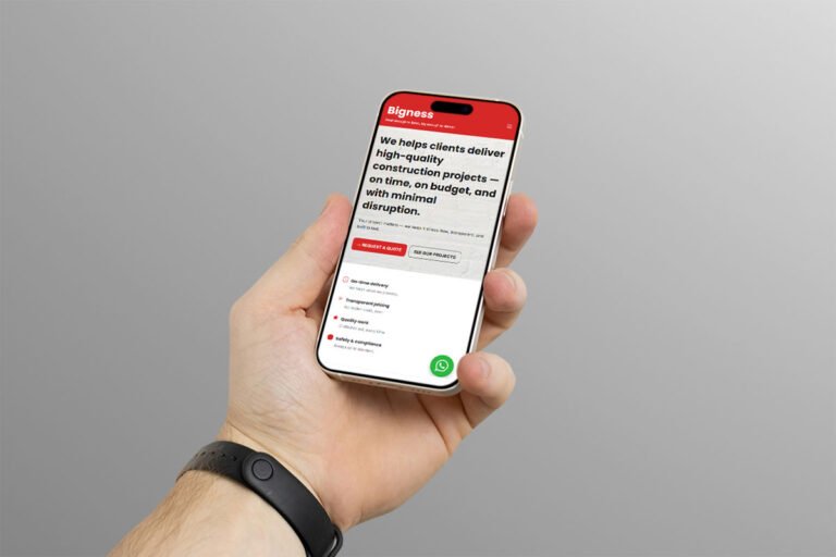 Website pentru companie de construcții